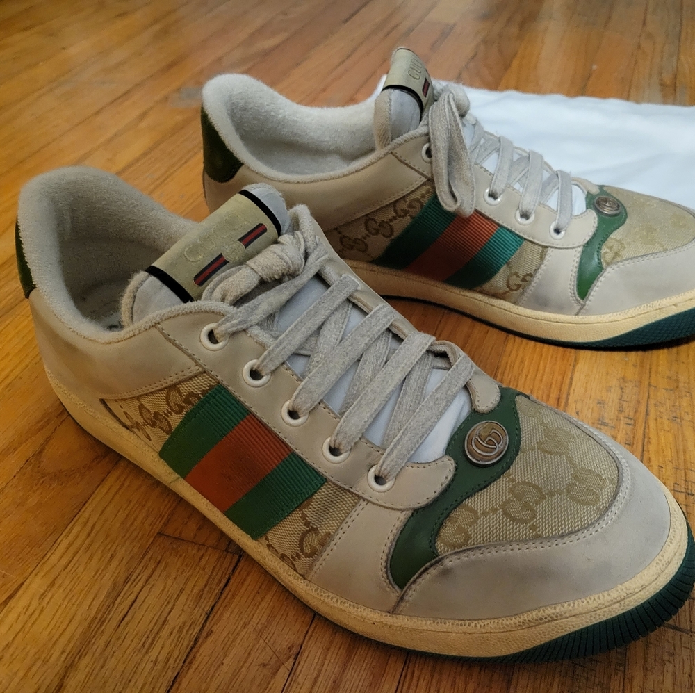 Gucci screener/ I purchased this two days ago, but is too big for me, I wear 9